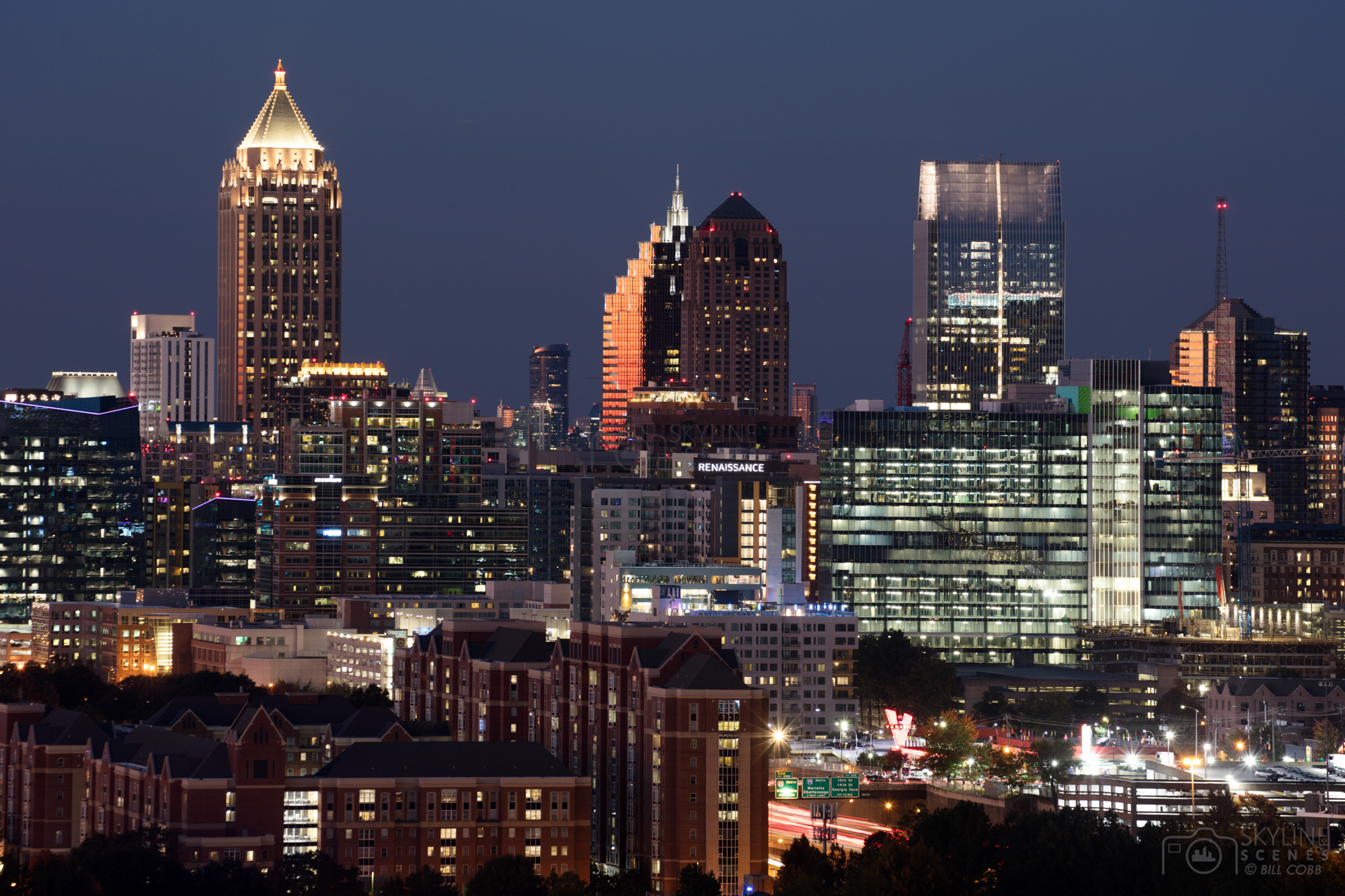 Midtown Atlanta Skyline At Sunset Midtown Atlanta Skyline At Sunset