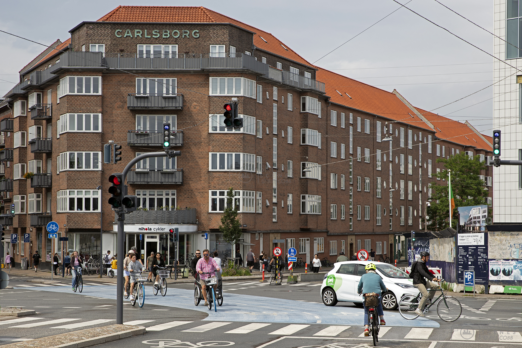 Biking in Denmark images for sale by Skylinescenes.