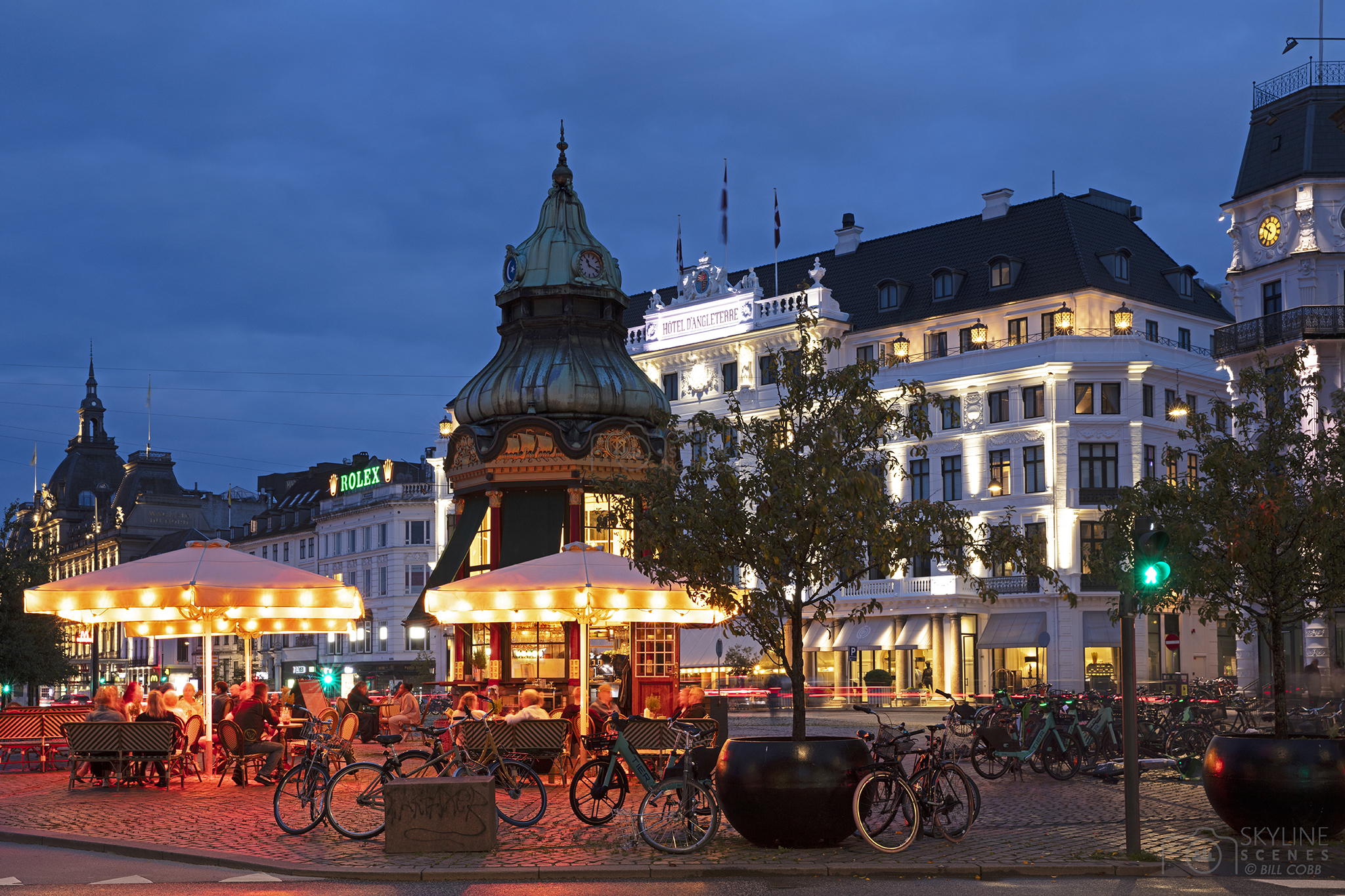 Kongens Nytorv plaza in Copenhagen images for sale by Skylinescenes.