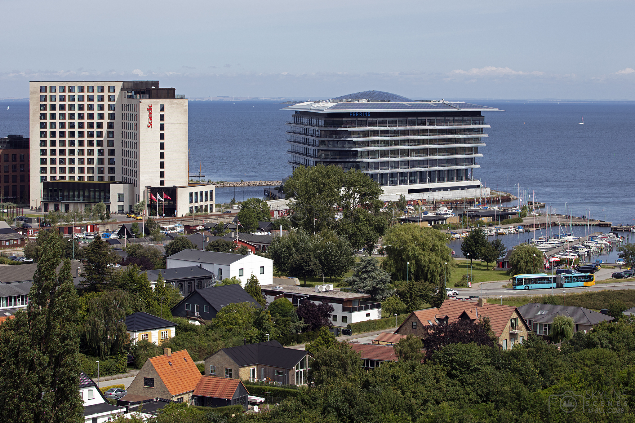 Kastrup waterfront in Denmark images for sale by Skylinescenes.